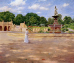 An-Early-Stroll-in-the-Park--Oil-Painting-Reproduction-On-Canvas