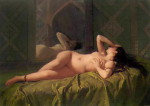 Odalisque-Jose-Maria-Bernardo-Fortuny-y-Carbo-flirtatious-inviting-kissable-Femme-Classic-Art-large