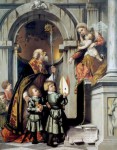 Pala Rovelli _Nicholas of Bari with two children and Virgin_