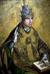 Spanish-Painter-Pedro-Berruguete-Pope-Gregory-Oil-Painting